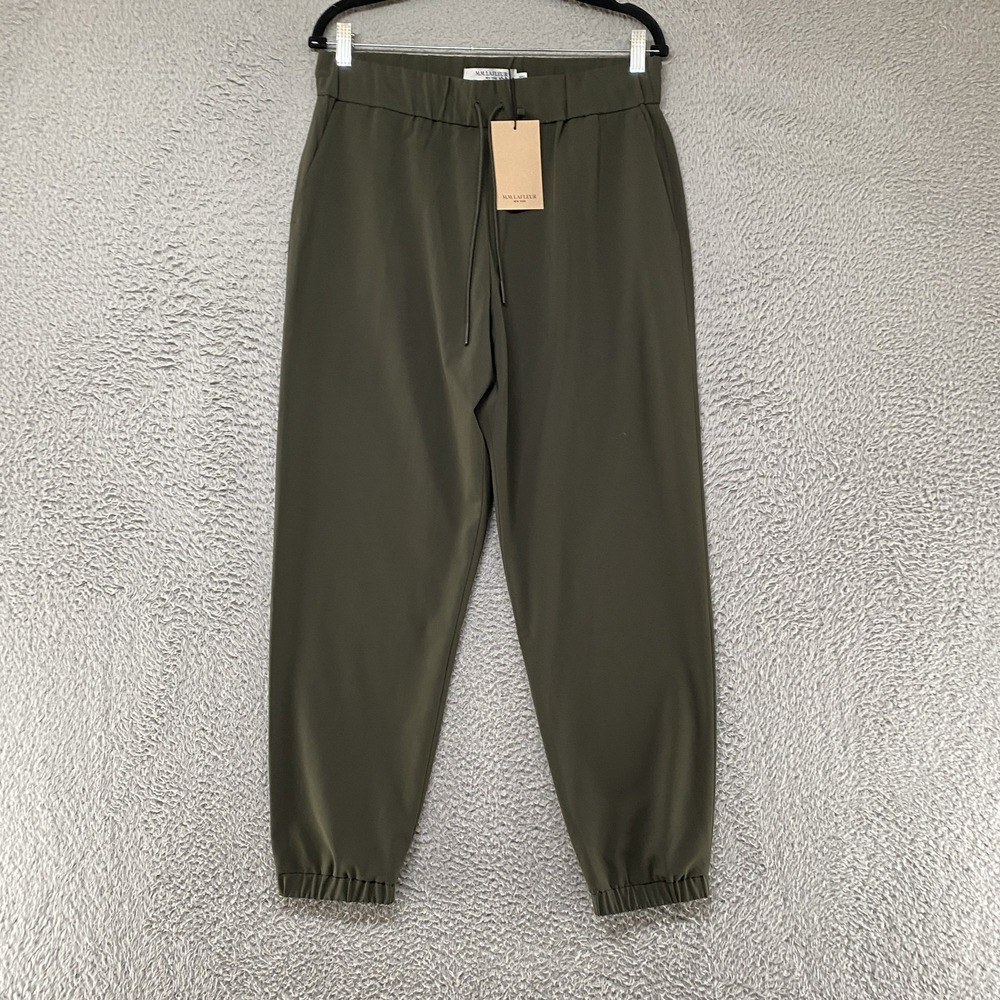 MM Lafleur Delaney Joggers Womens M Olive Origami Suiting Work Office Pants